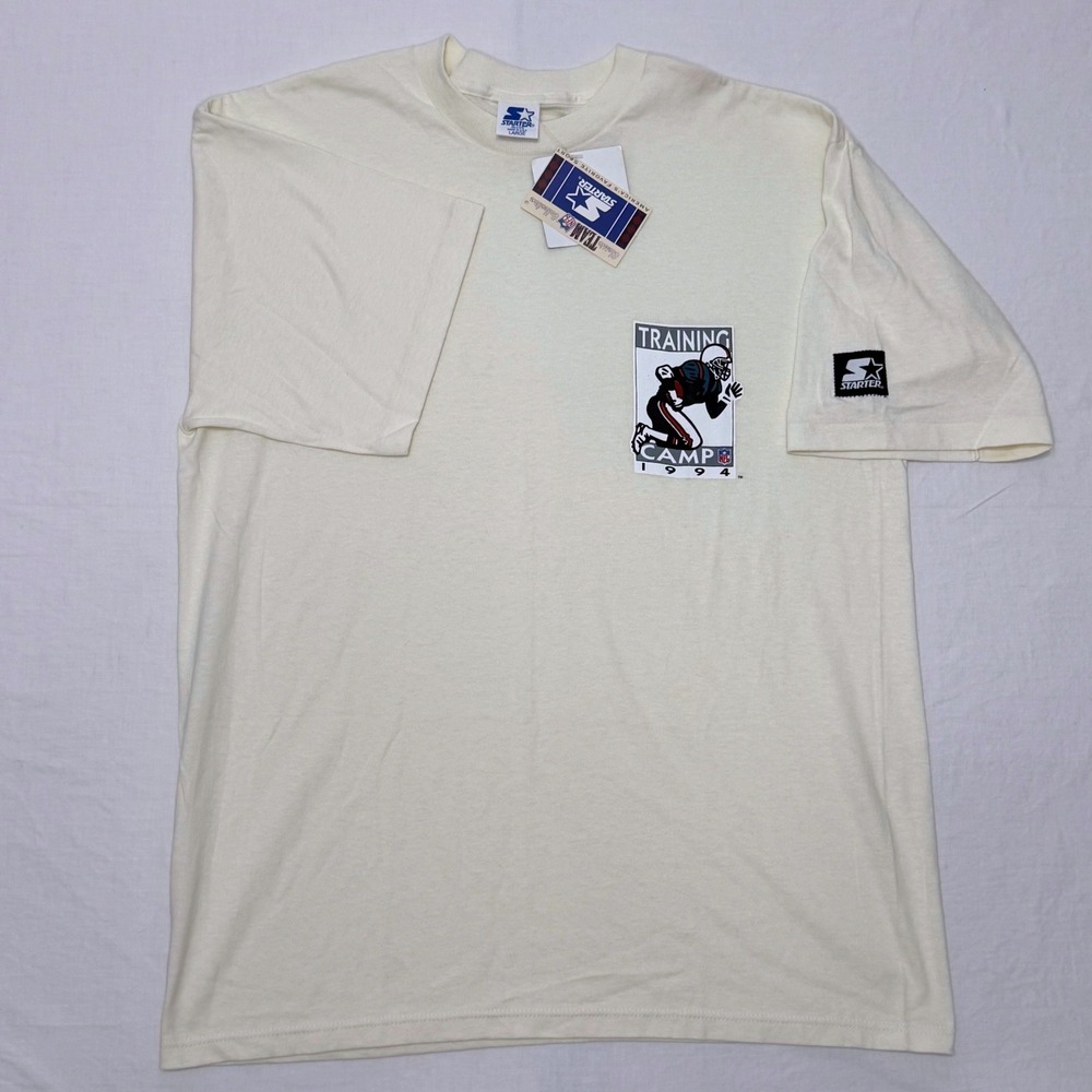 Vintage 1994 Starter NFL Training Camp T Shirt NWT USA Large Single Stitch 90s